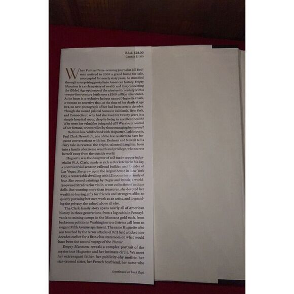 Double Signed 1st Edition Empty Mansions Book by Bill Dedman & Paul Clark Newell - Picture 8 of 16